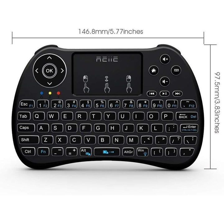 Black H9+ Backlit Mini Keyboard - DOKUTRONIX