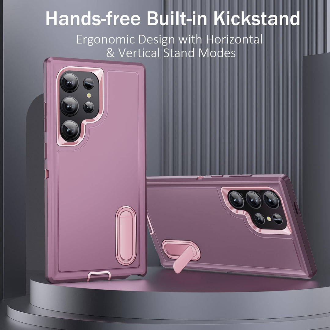 BaHaHouse Galaxy S22 Kickstand Case - Night Purple/Pink - DOKUTRONIX
