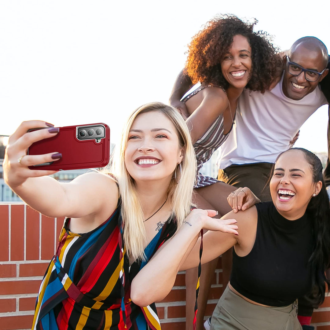 BaHaHouse Galaxy S22 Kickstand Case - Night Purple/Pink - DOKUTRONIX