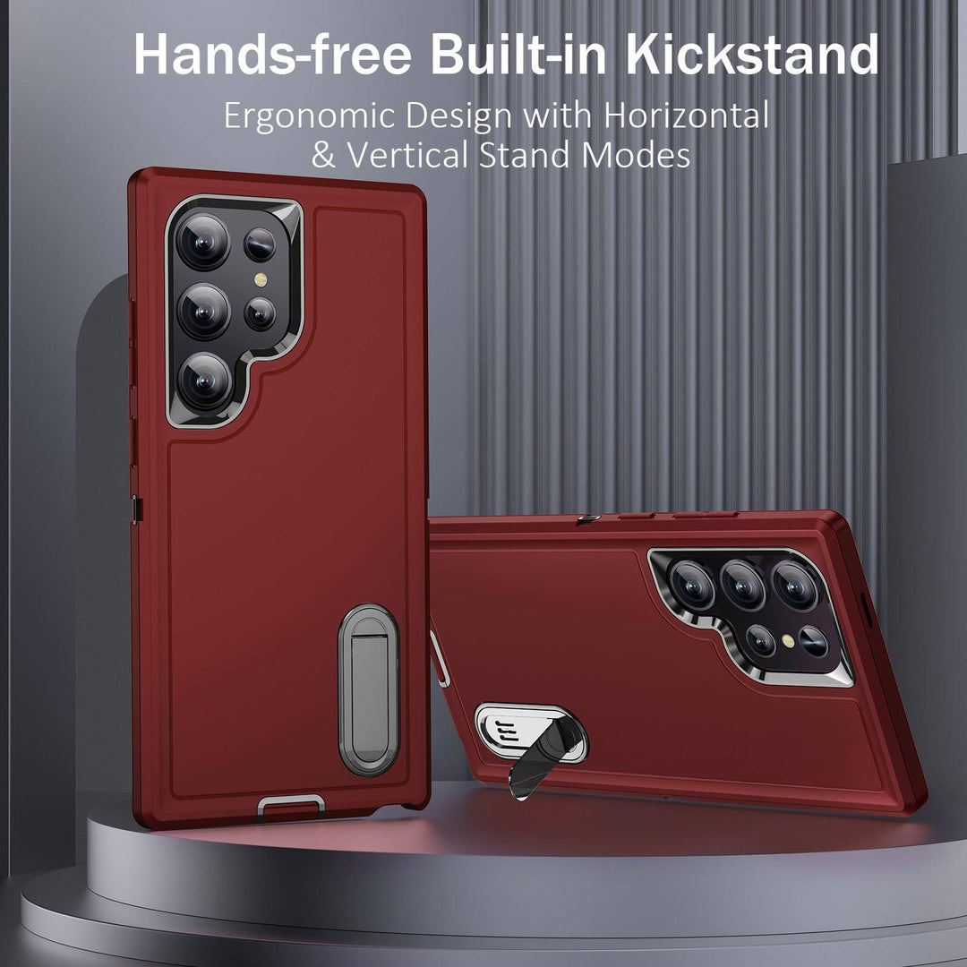 BaHaHouse Galaxy S22 Kickstand Case - Night Purple/Pink - DOKUTRONIX