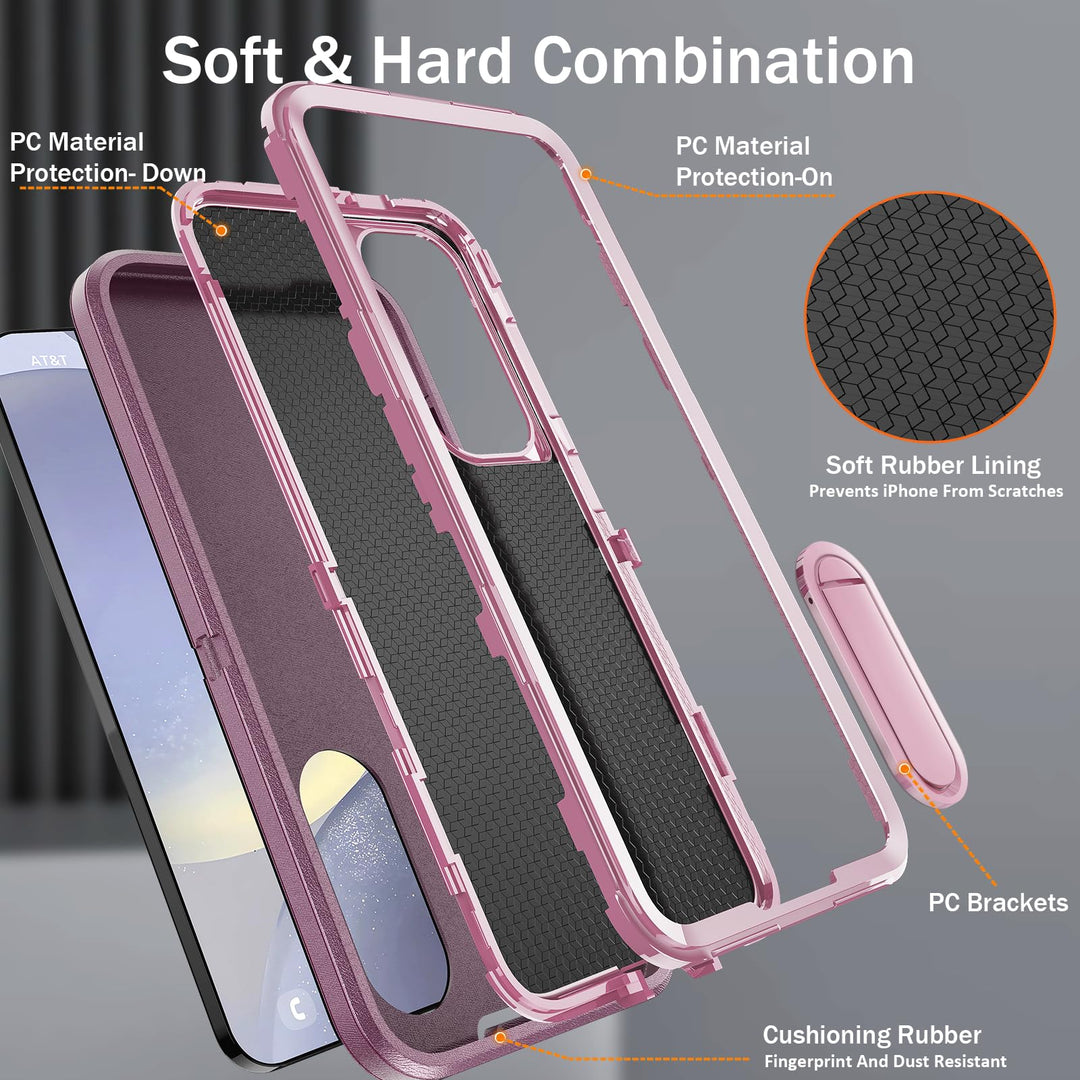 BaHaHouse Galaxy S22 Kickstand Case - Night Purple/Pink - DOKUTRONIX