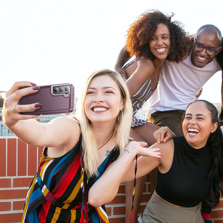 BaHaHouse Galaxy S22 Kickstand Case - Night Purple/Pink - DOKUTRONIX