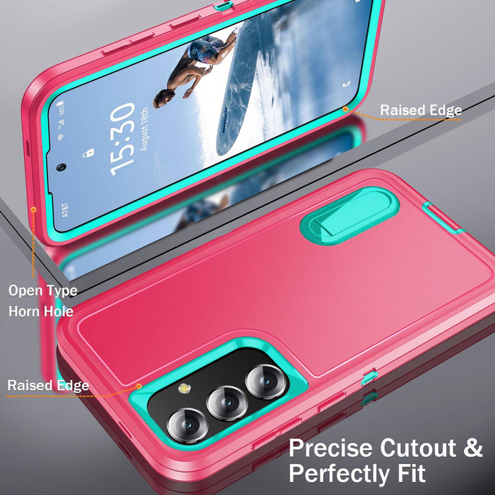 BaHaHouse Galaxy S22 Kickstand Case - Night Purple/Pink - DOKUTRONIX