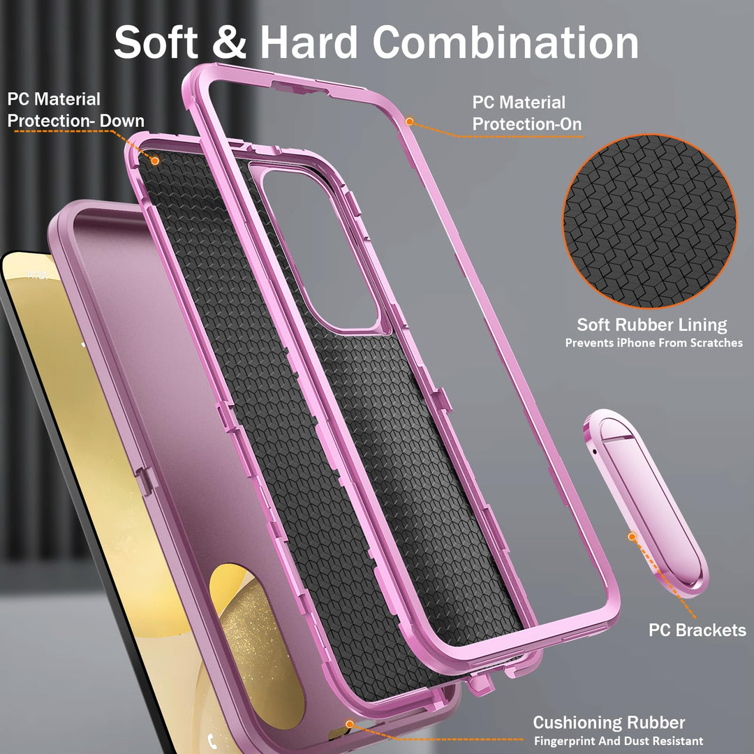 BaHaHouse Galaxy S22 Kickstand Case - Night Purple/Pink - DOKUTRONIX