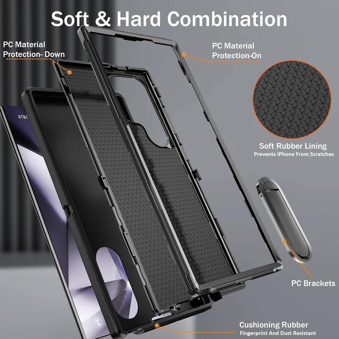 BaHaHouse Galaxy S22 Kickstand Case - Night Purple/Pink - DOKUTRONIX