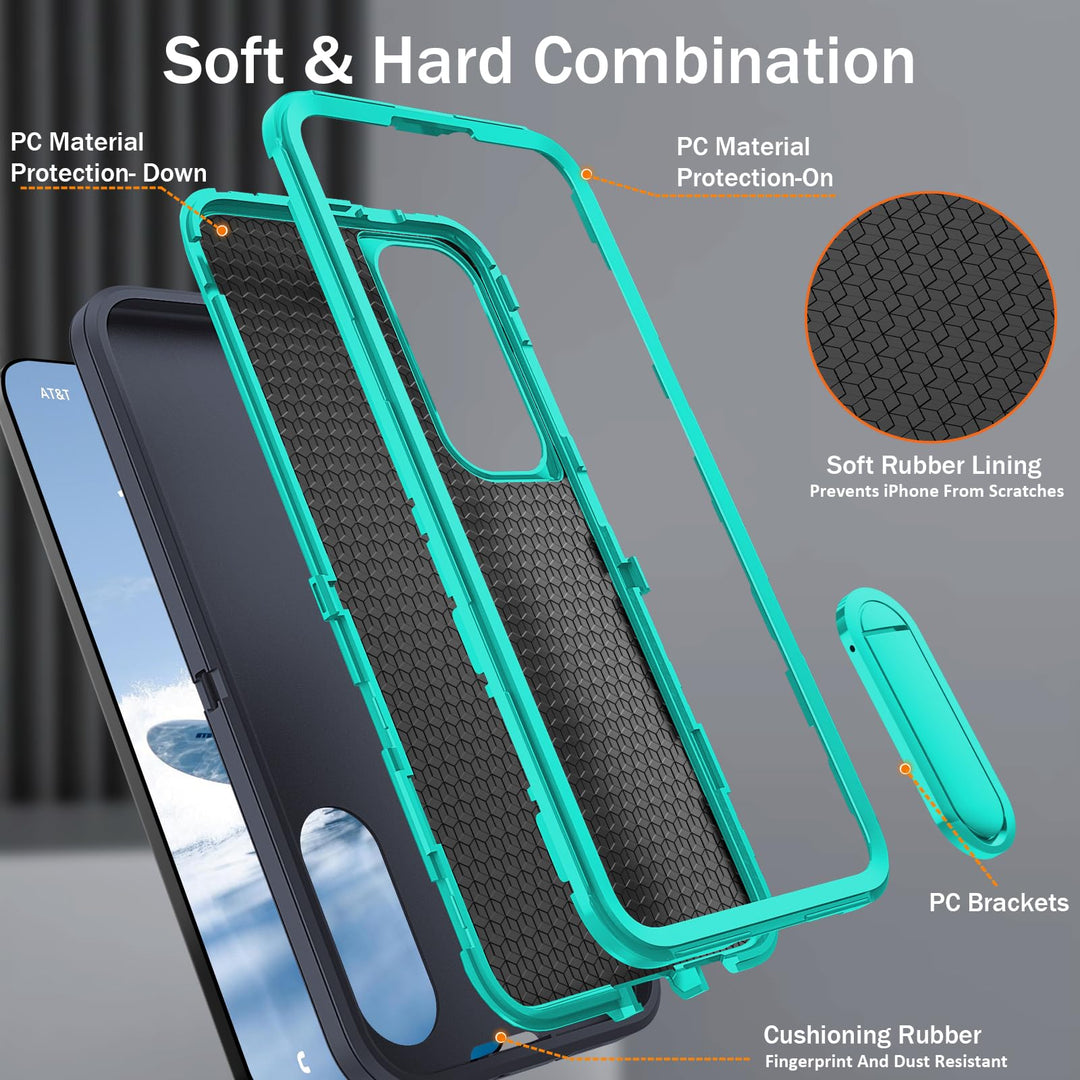 BaHaHouse Galaxy S22 Kickstand Case - Night Purple/Pink - DOKUTRONIX