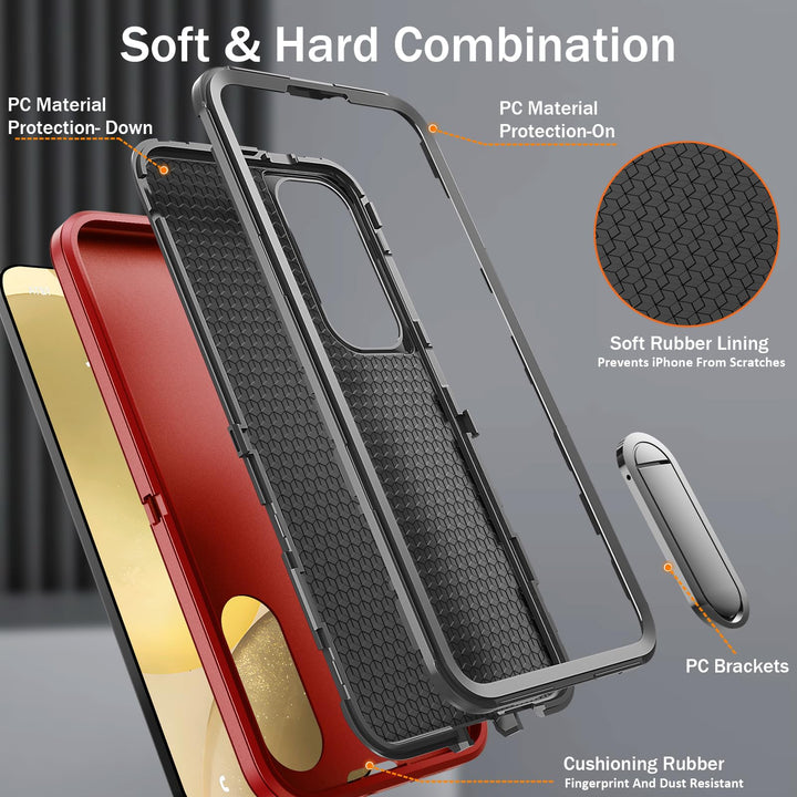 BaHaHouse Galaxy S22 Kickstand Case - Night Purple/Pink - DOKUTRONIX