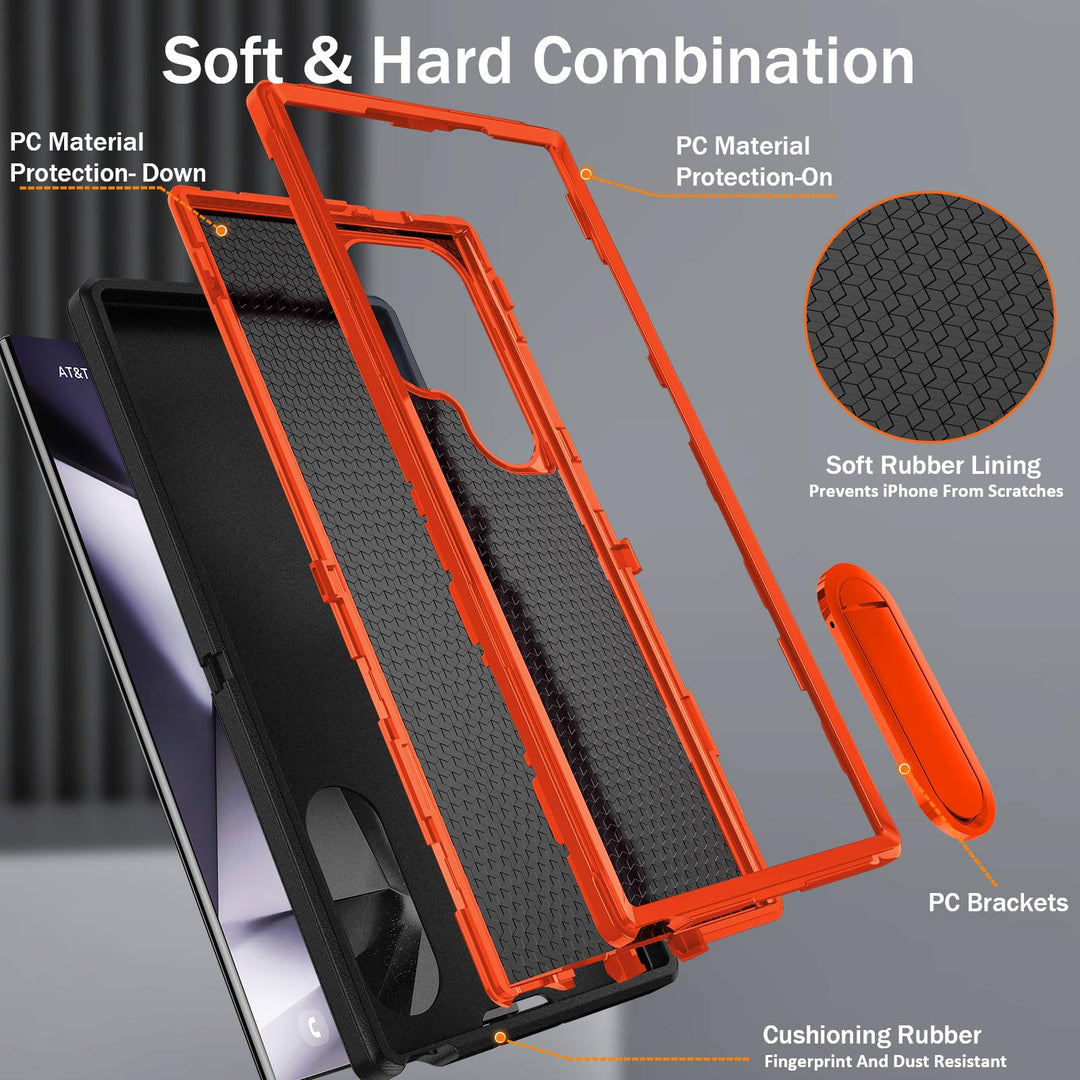 BaHaHouse Galaxy S22 Kickstand Case - Night Purple/Pink - DOKUTRONIX