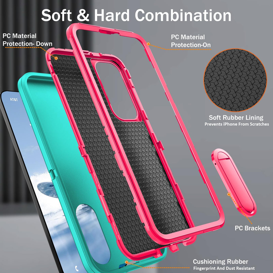 BaHaHouse Galaxy S22 Kickstand Case - Night Purple/Pink - DOKUTRONIX