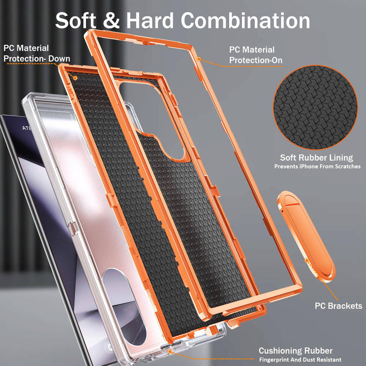 BaHaHouse Galaxy S22 Kickstand Case - Night Purple/Pink - DOKUTRONIX