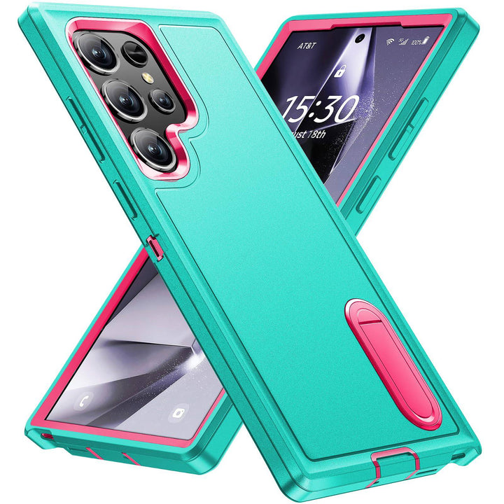 BaHaHouse Galaxy S22 Kickstand Case - Night Purple/Pink - DOKUTRONIX