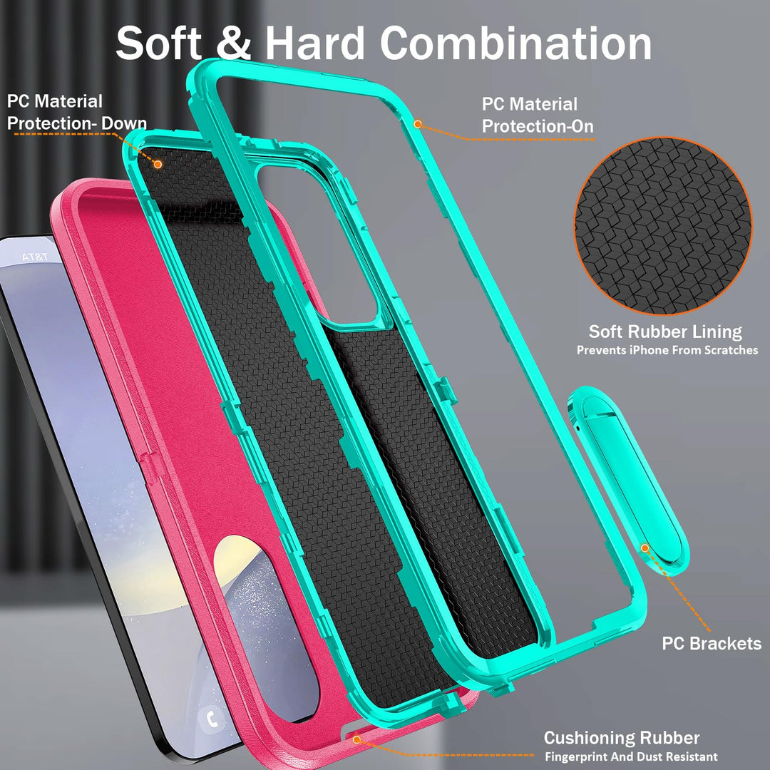 BaHaHouse Galaxy S22 Kickstand Case - Night Purple/Pink - DOKUTRONIX