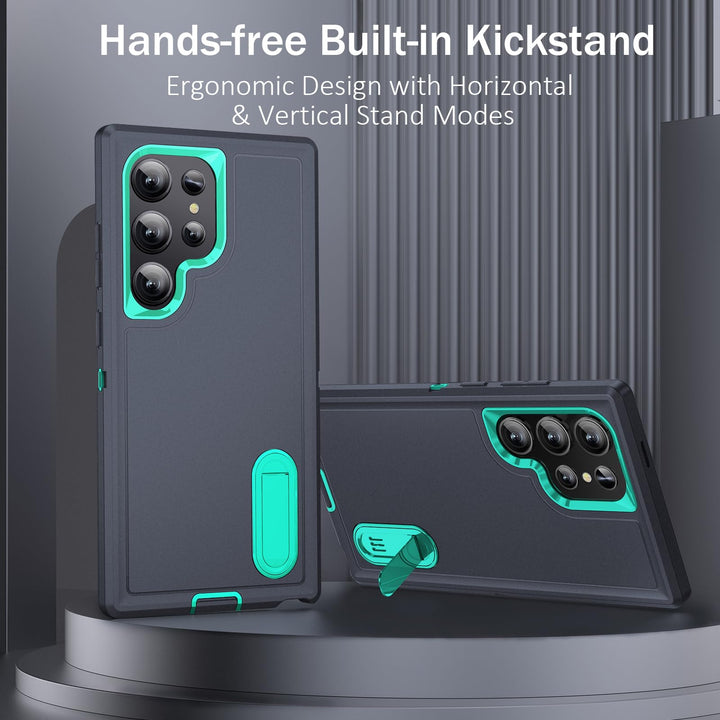 BaHaHouse Galaxy S22 Kickstand Case - Night Purple/Pink - DOKUTRONIX