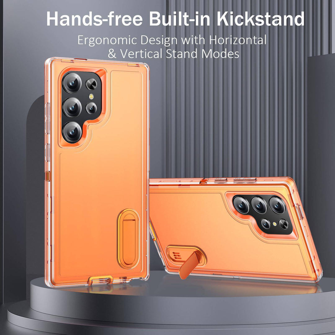 BaHaHouse Galaxy S22 Kickstand Case - Night Purple/Pink - DOKUTRONIX