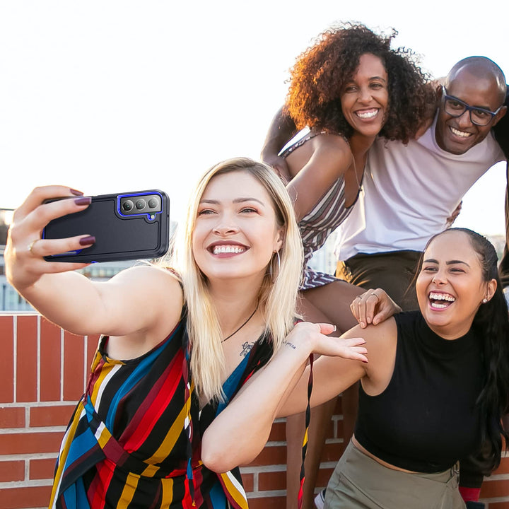 BaHaHouse Galaxy S22 Kickstand Case - Night Purple/Pink - DOKUTRONIX