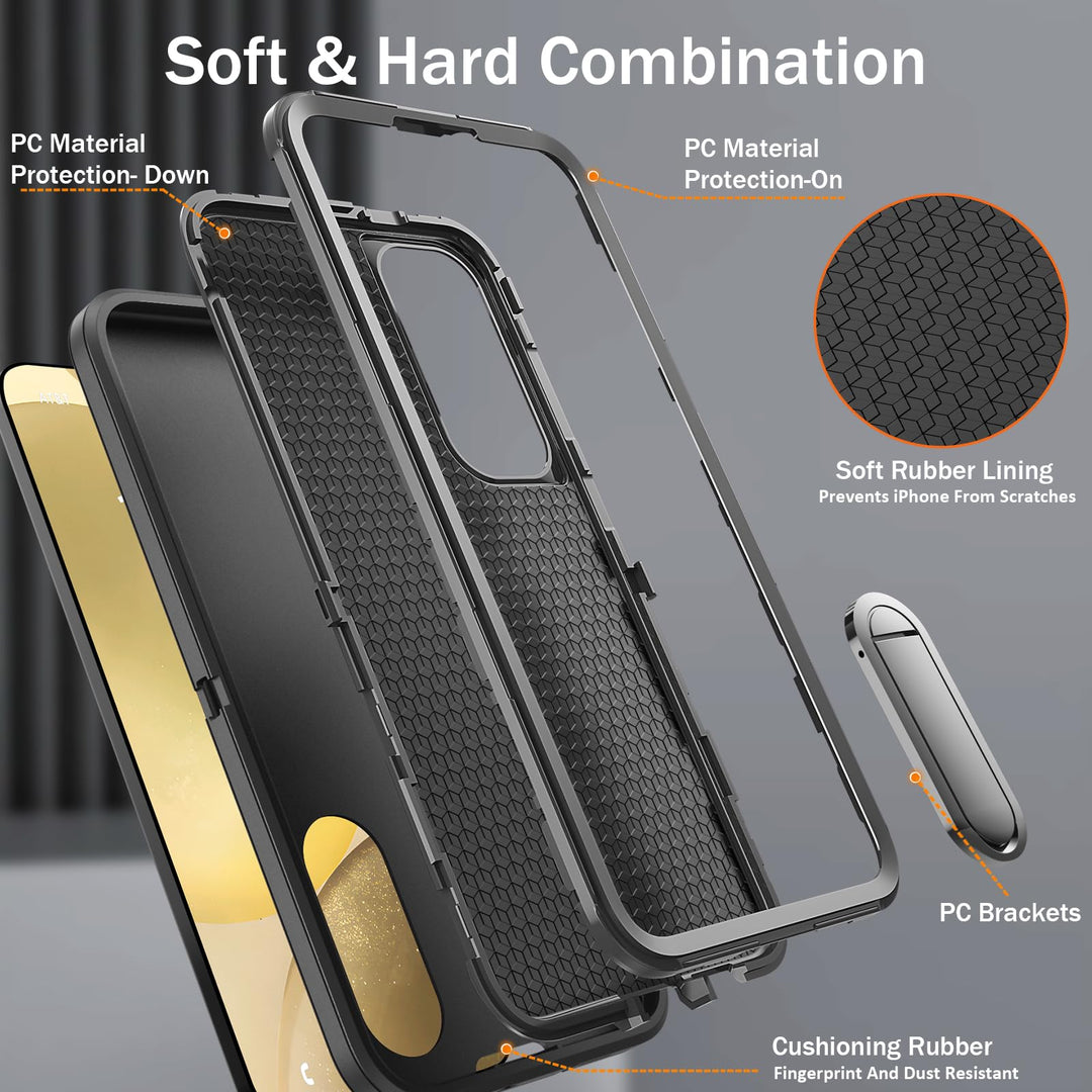 BaHaHouse Galaxy S22 Kickstand Case - Night Purple/Pink - DOKUTRONIX