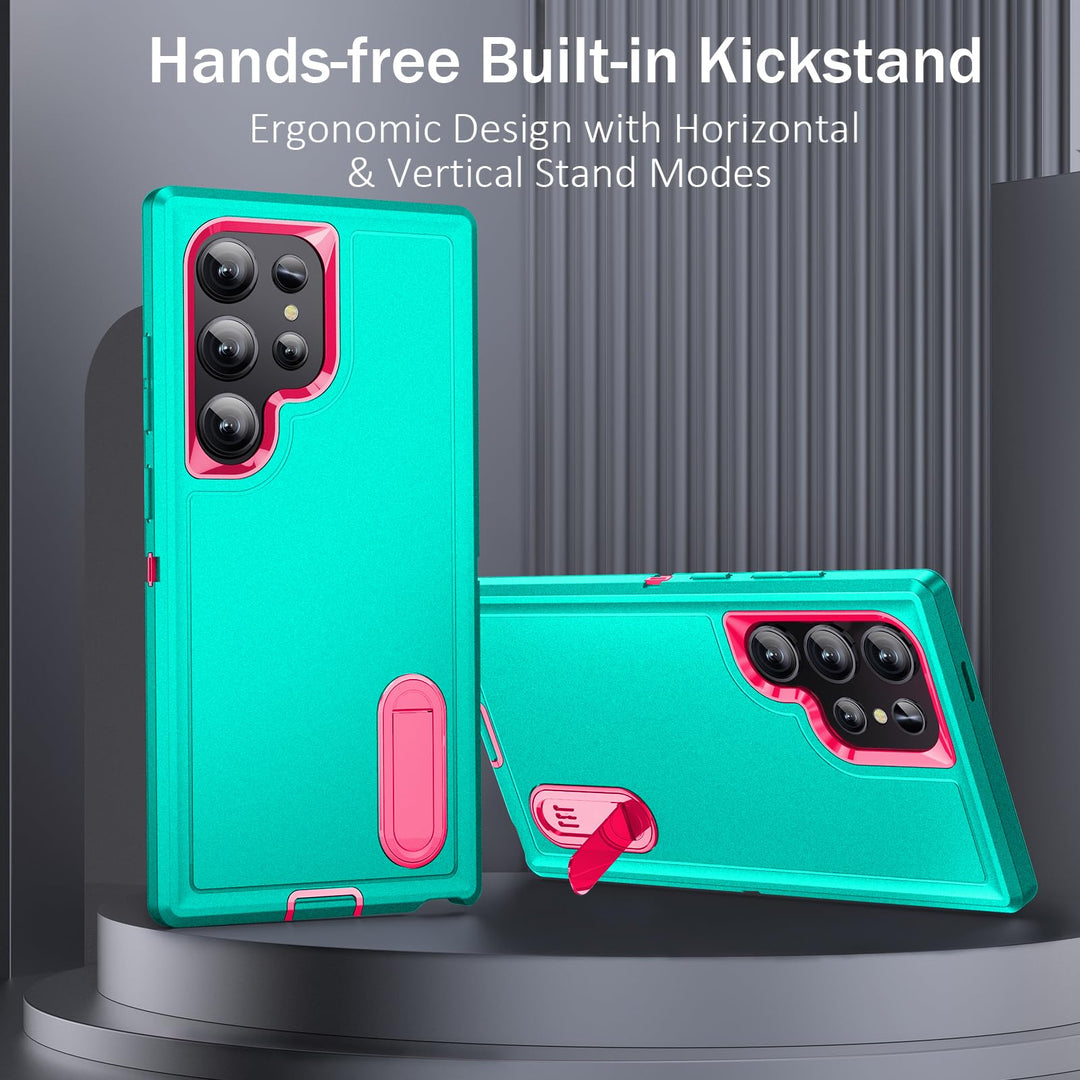 BaHaHouse Galaxy S22 Kickstand Case - Night Purple/Pink - DOKUTRONIX