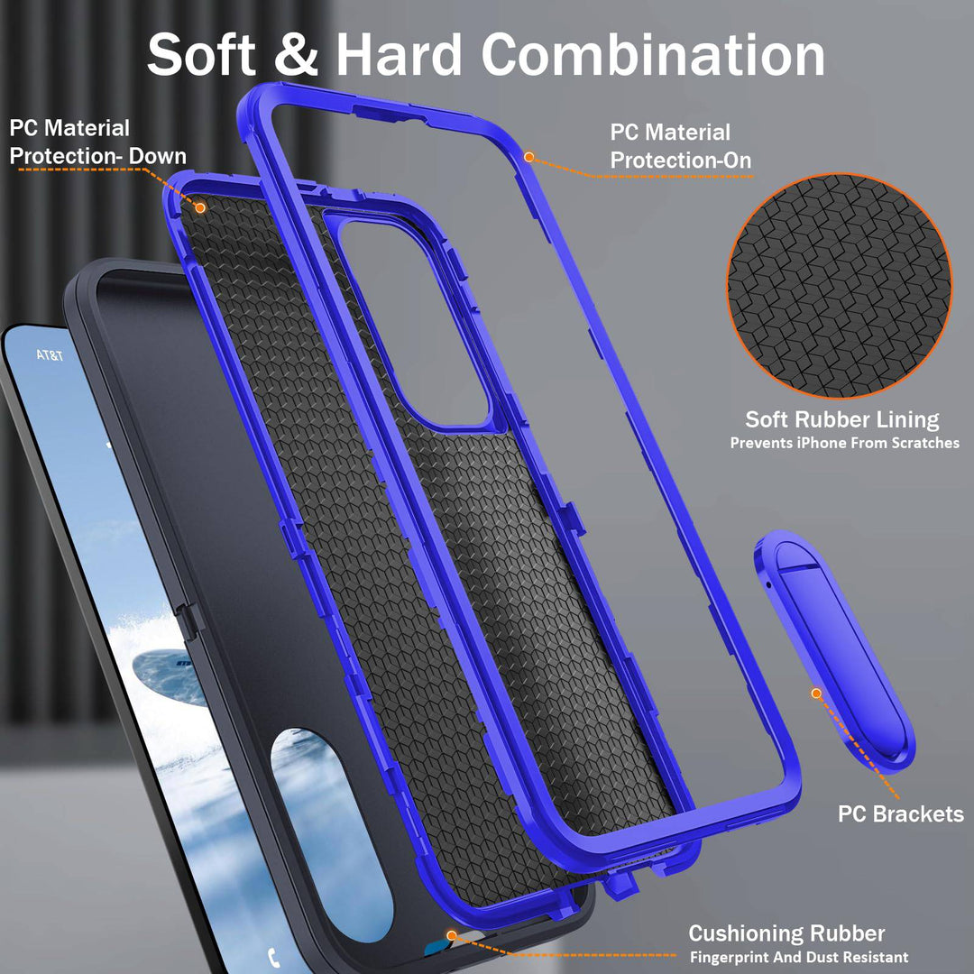 BaHaHouse Galaxy S22 Kickstand Case - Night Purple/Pink - DOKUTRONIX