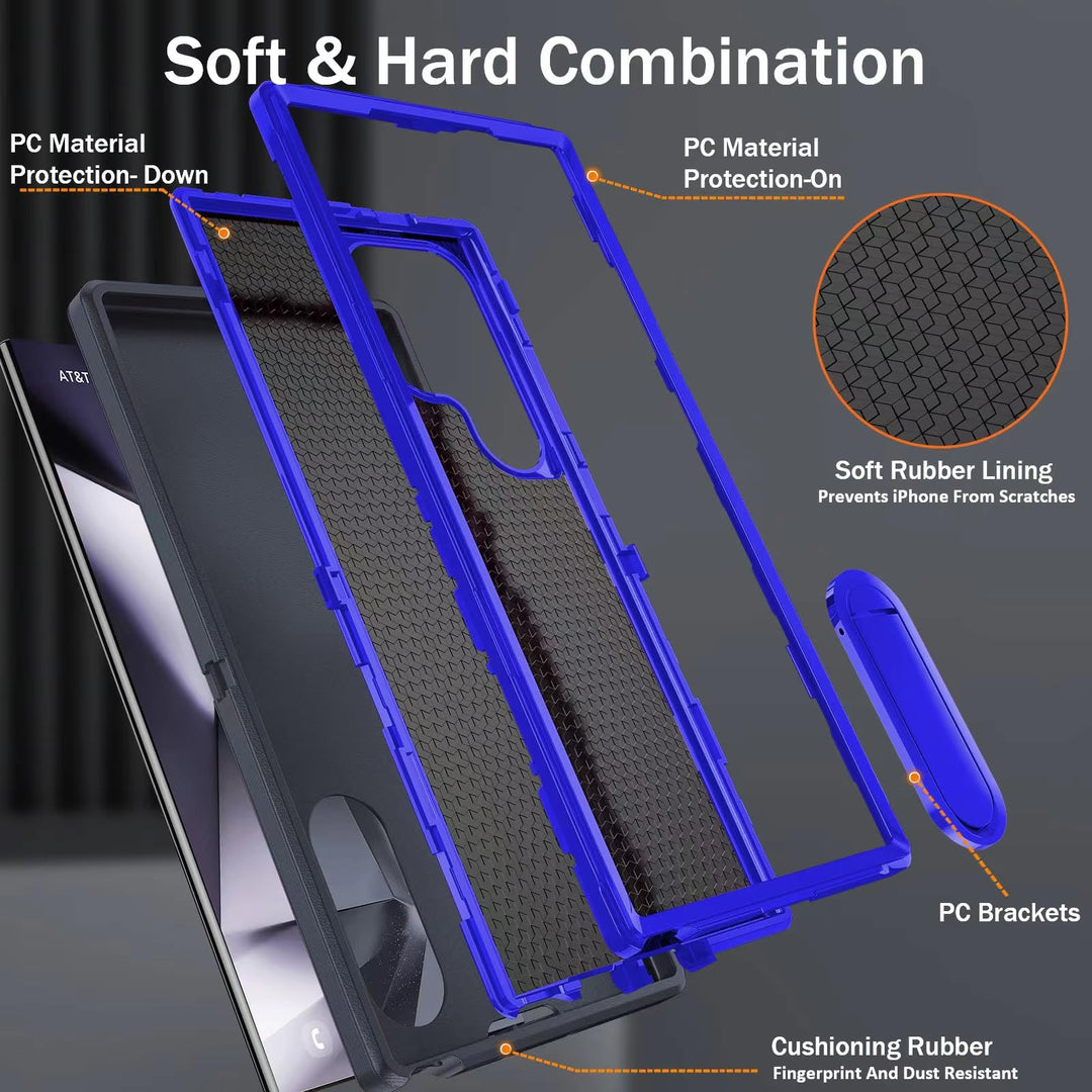 BaHaHouse Galaxy S22 Kickstand Case - Night Purple/Pink - DOKUTRONIX