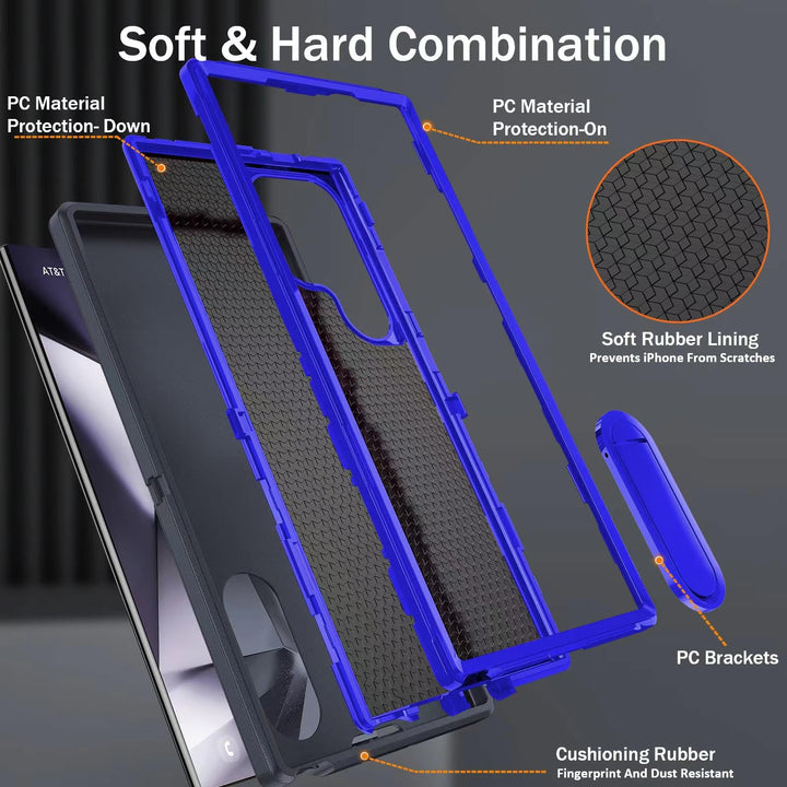 BaHaHouse Galaxy S22 Kickstand Case - Night Purple/Pink - DOKUTRONIX