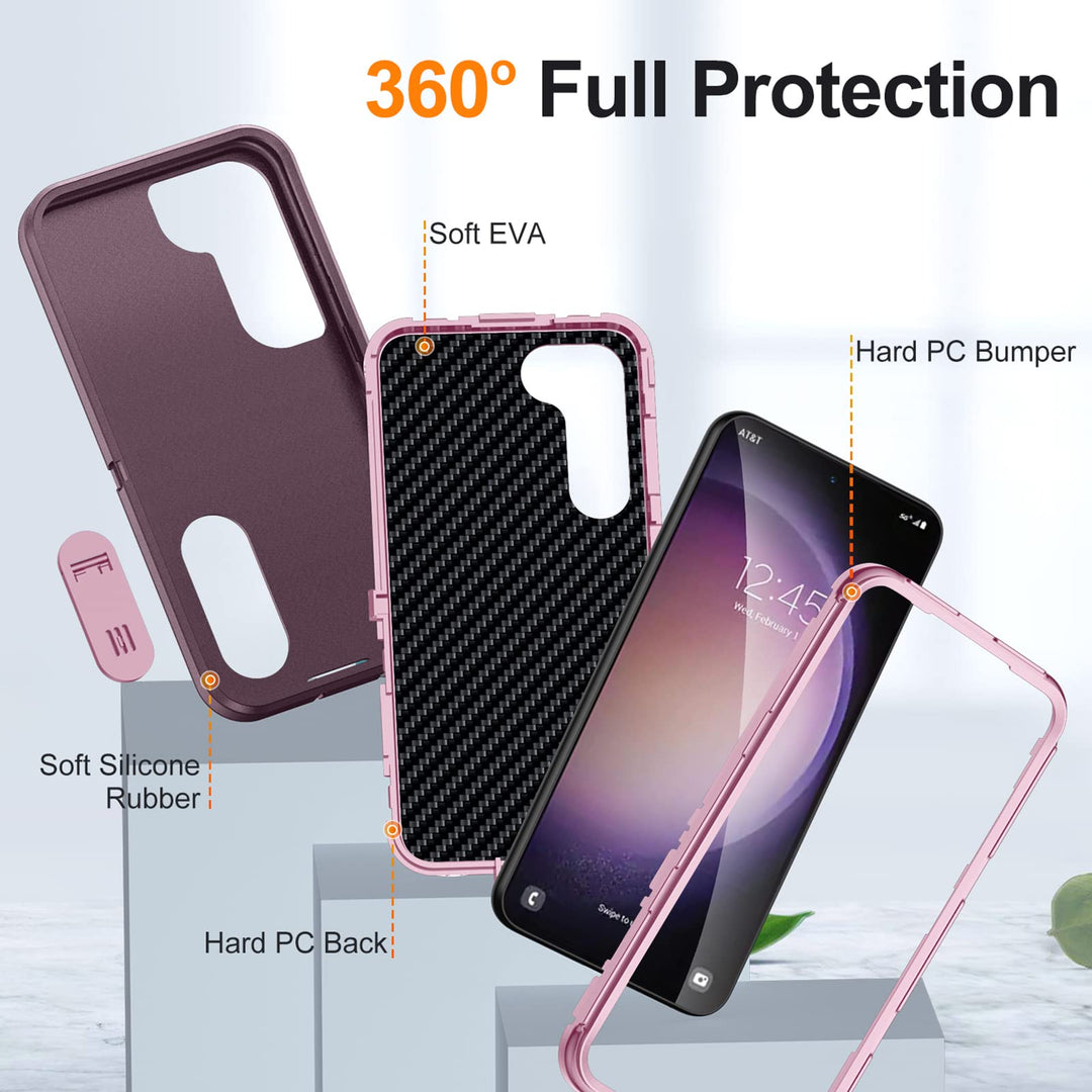 Galaxy S23 ShieldKick Case - Night Pink - DOKUTRONIX