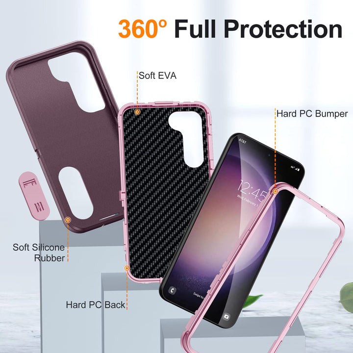 Galaxy S23 ShieldKick Case - Night Pink - DOKUTRONIX