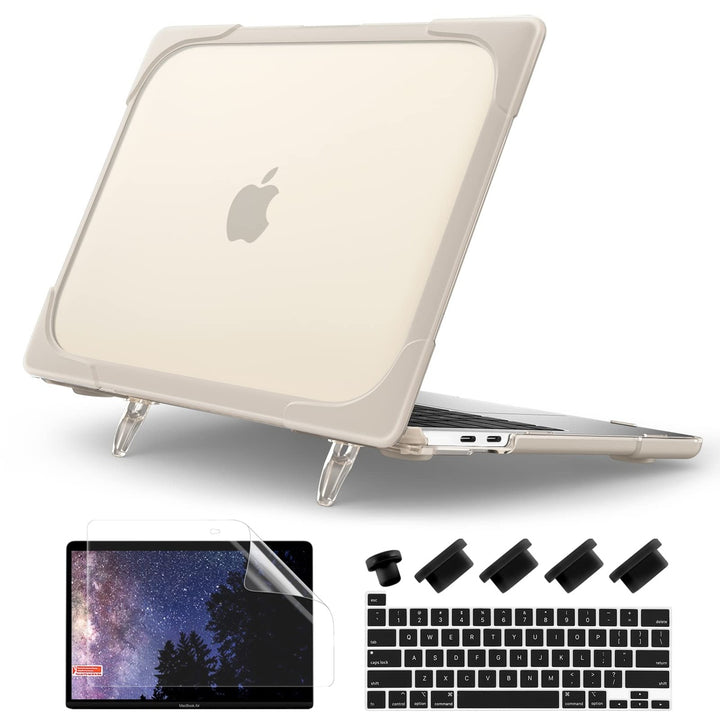 Batianda MacBook Pro Case with Fold Kickstand - Khaki - DOKUTRONIX