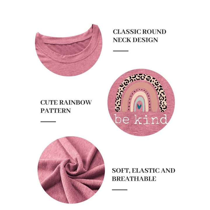 Be Kind Graphic Tee - Casual Summer Top for Teachers - DOKUTRONIX