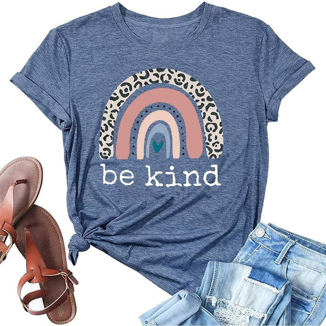 Be Kind Graphic Tee - Casual Summer Top for Teachers - DOKUTRONIX