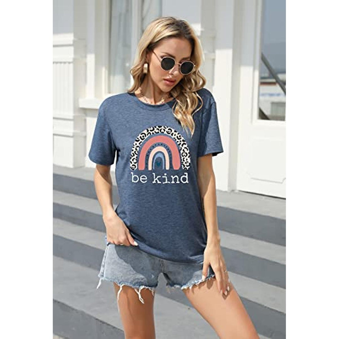 Be Kind Graphic Tee - Casual Summer Top for Teachers - DOKUTRONIX