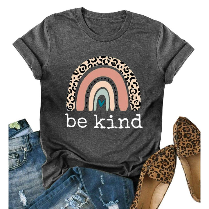 Be Kind Graphic Tee - Casual Summer Top for Teachers - DOKUTRONIX