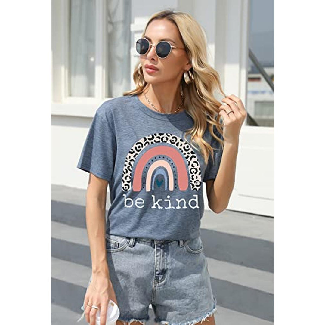 Be Kind Graphic Tee - Casual Summer Top for Teachers - DOKUTRONIX