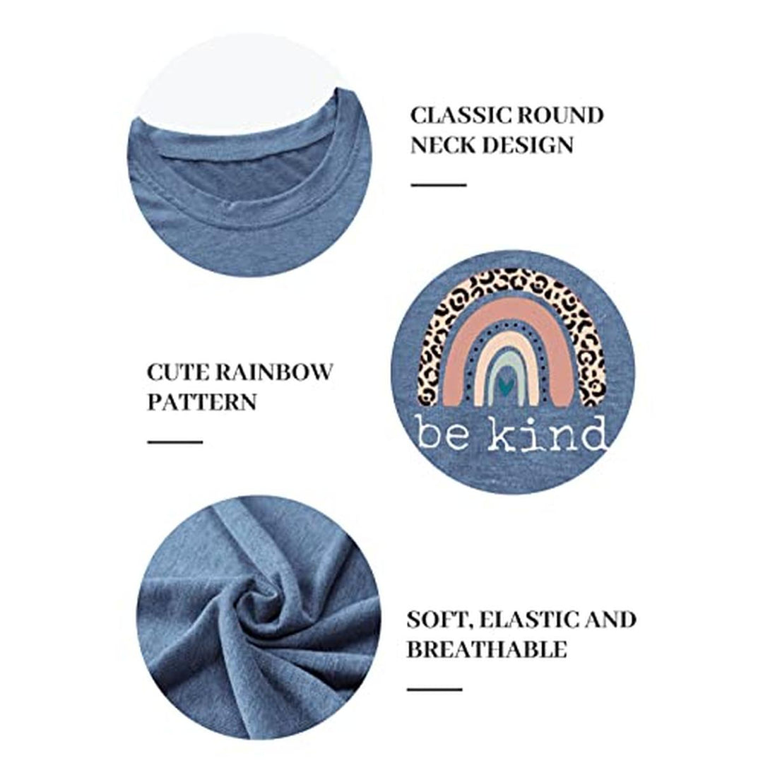 Be Kind Graphic Tee - Casual Summer Top for Teachers - DOKUTRONIX