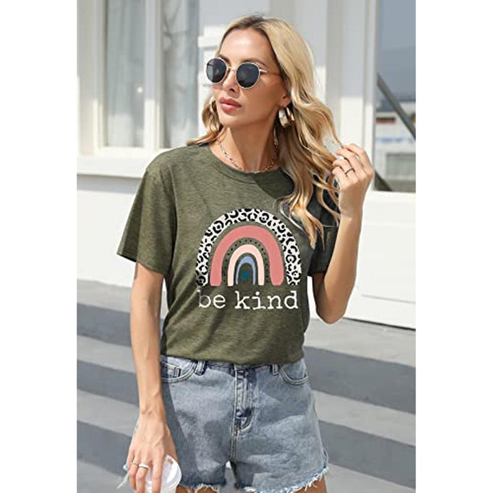 Be Kind Graphic Tee - Casual Summer Top for Teachers - DOKUTRONIX