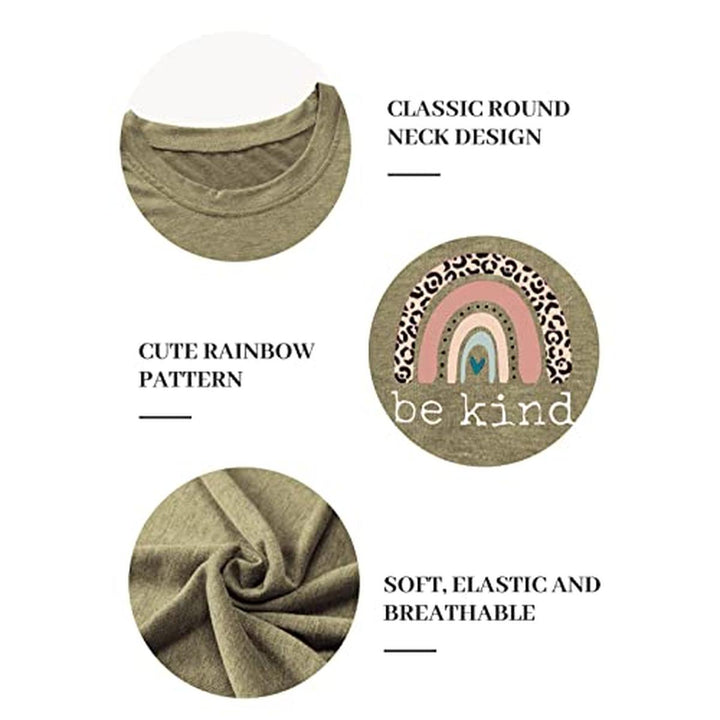 Be Kind Graphic Tee - Casual Summer Top for Teachers - DOKUTRONIX