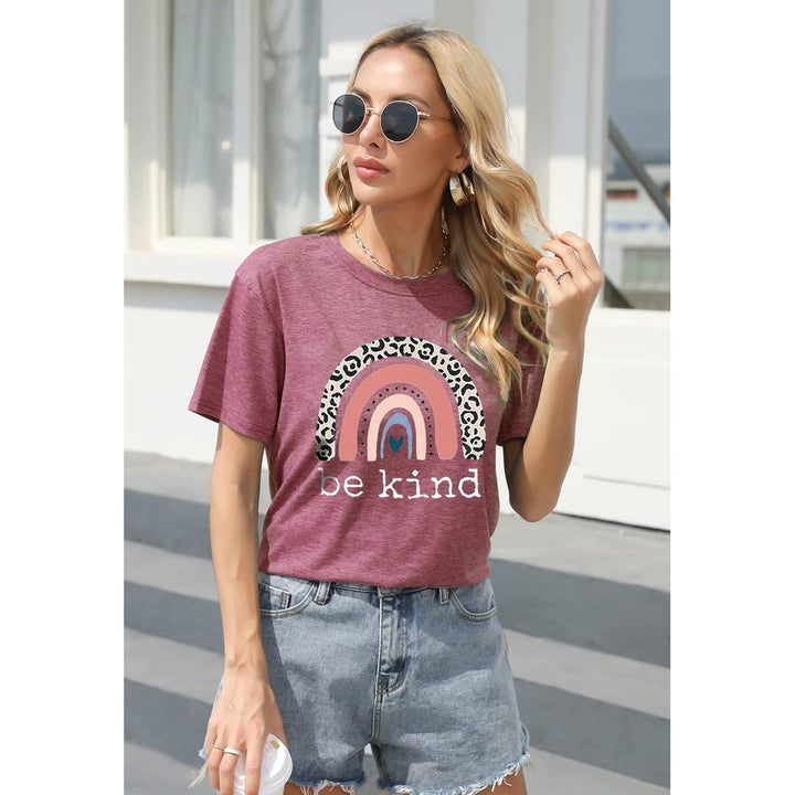 Be Kind Graphic Tee - Casual Summer Top for Teachers - DOKUTRONIX
