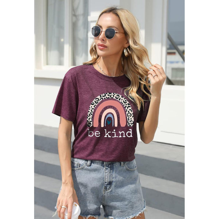 Be Kind Graphic Tee - Casual Summer Top for Teachers - DOKUTRONIX