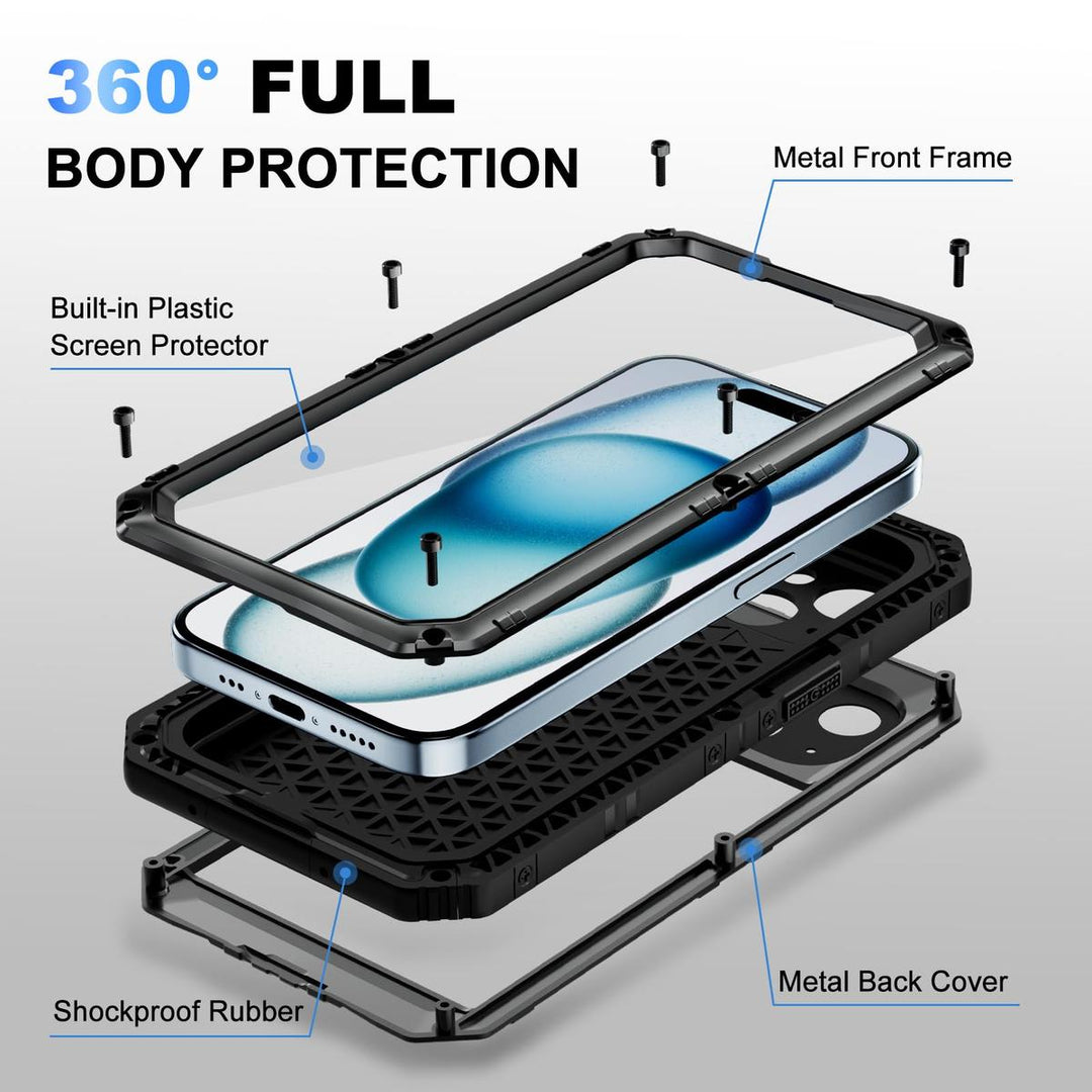 Beasyjoy iPhone 15 Plus Waterproof Case - DOKUTRONIX