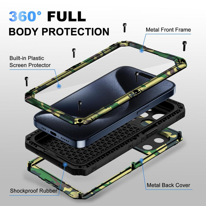 Beasyjoy iPhone 15 Plus Waterproof Case - DOKUTRONIX