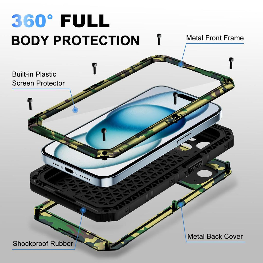 Beasyjoy iPhone 15 Plus Waterproof Case - DOKUTRONIX