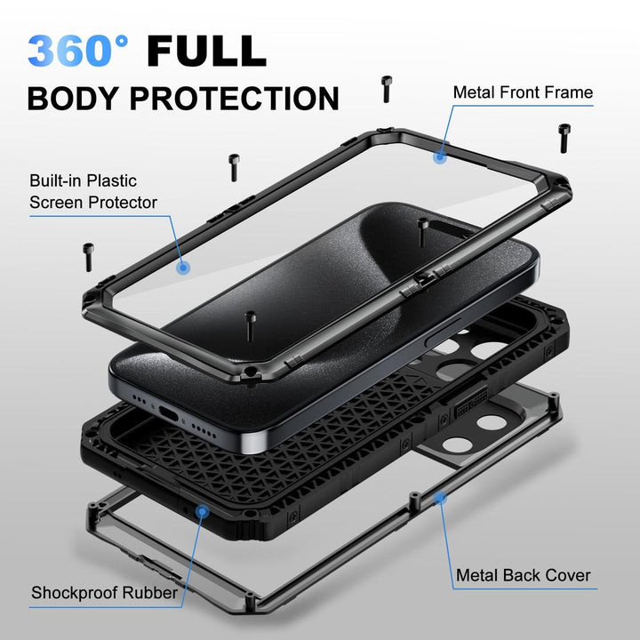 Beasyjoy iPhone 15 Plus Waterproof Case - DOKUTRONIX