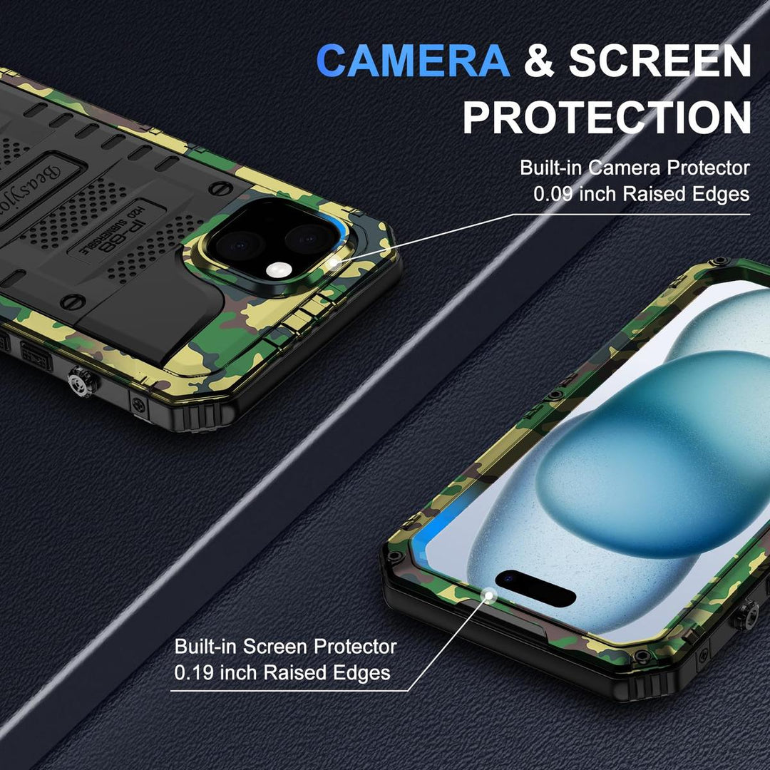 Beasyjoy iPhone 15 Plus Waterproof Case - DOKUTRONIX