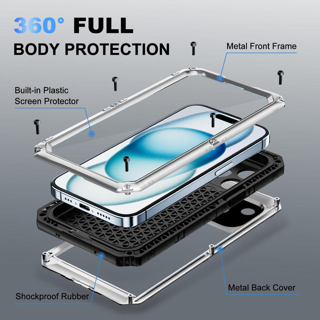 Beasyjoy iPhone 15 Plus Waterproof Case - DOKUTRONIX
