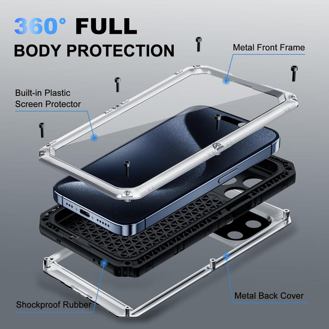 Beasyjoy iPhone 15 Plus Waterproof Case - DOKUTRONIX