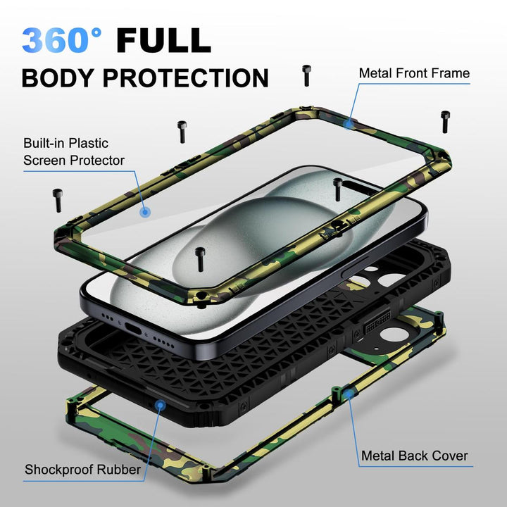 Beasyjoy iPhone 15 Plus Waterproof Case - DOKUTRONIX