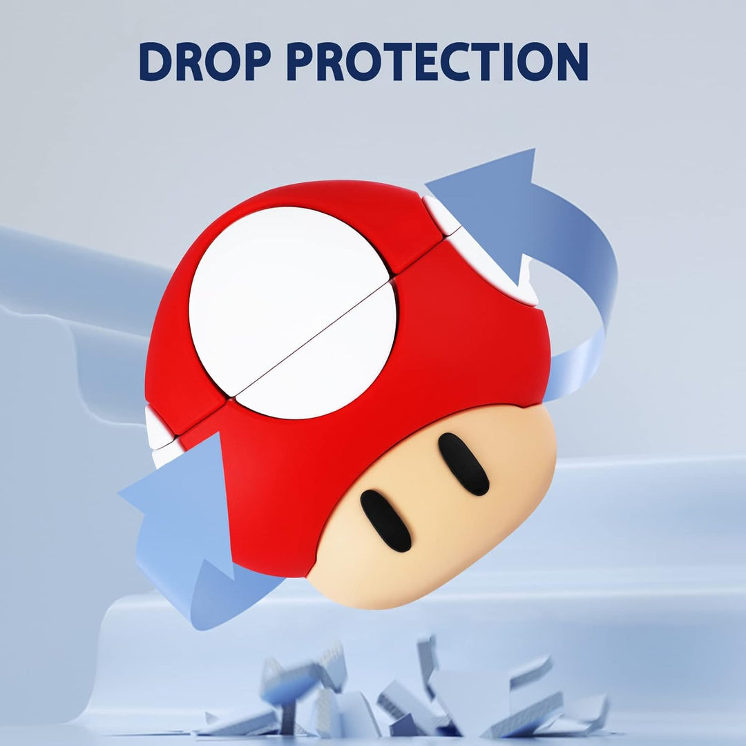 Mushroom Kawaii Silicone Case for AirPods 1&2 - DOKUTRONIX