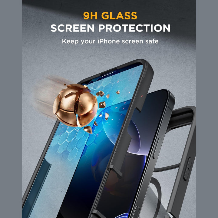 Black MagSafe Armor Case for iPhone 16 Pro Max - DOKUTRONIX