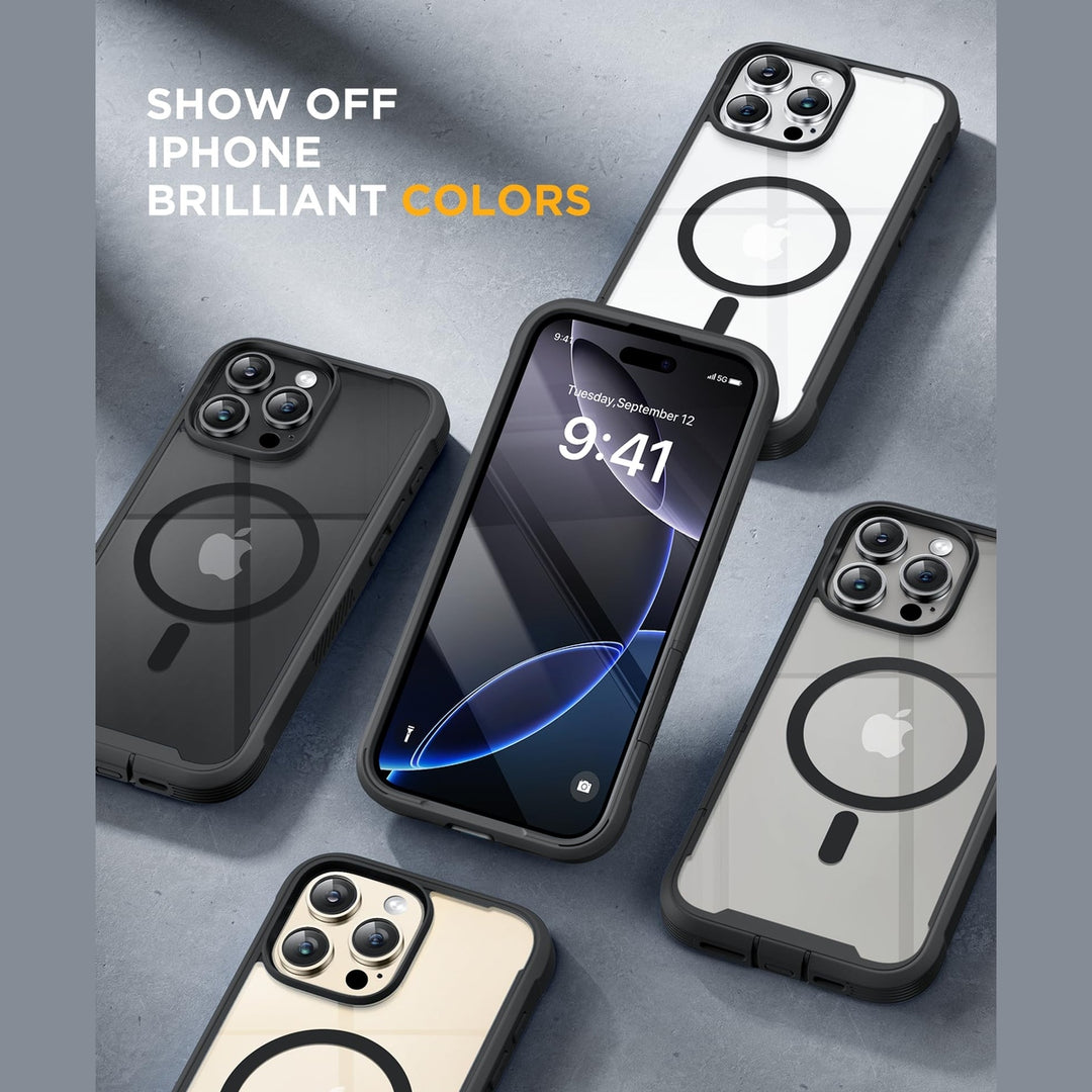 Black MagSafe Armor Case for iPhone 16 Pro Max - DOKUTRONIX