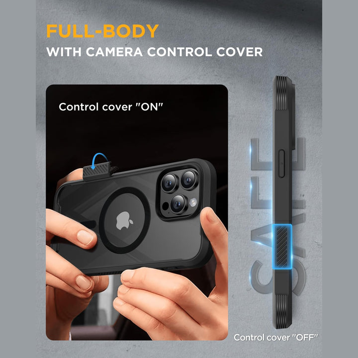 Black MagSafe Armor Case for iPhone 16 Pro Max - DOKUTRONIX
