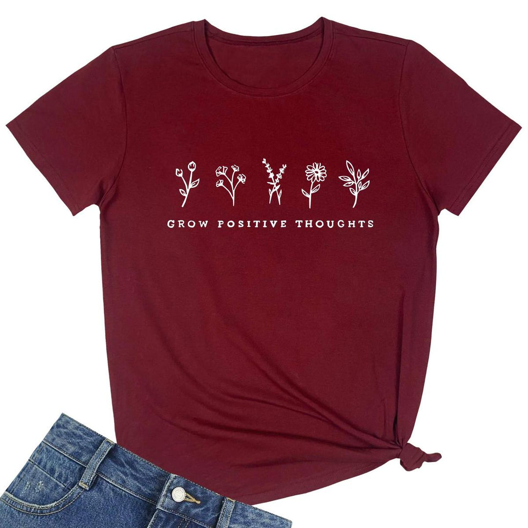 Charming Summer Graphic Tee for Women - DOKUTRONIX